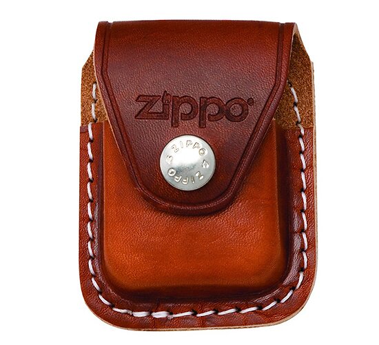 Zippo pouch bruin met clip voor aan uw broek