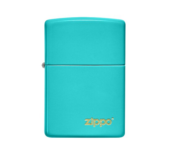 Zippo turquoise with logo