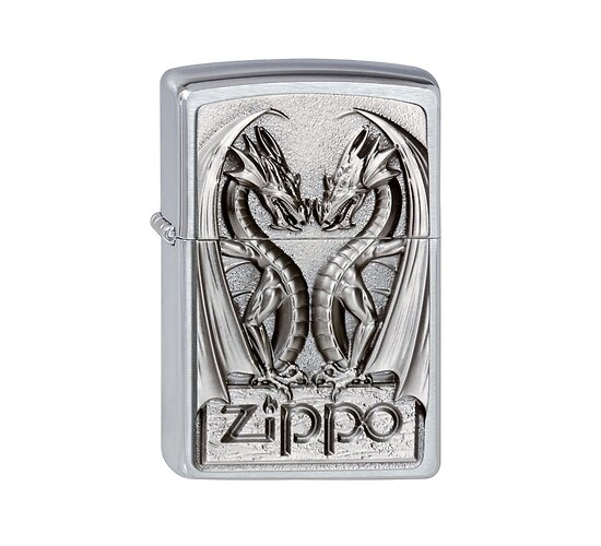 Zippo twins dragon heart emblem
