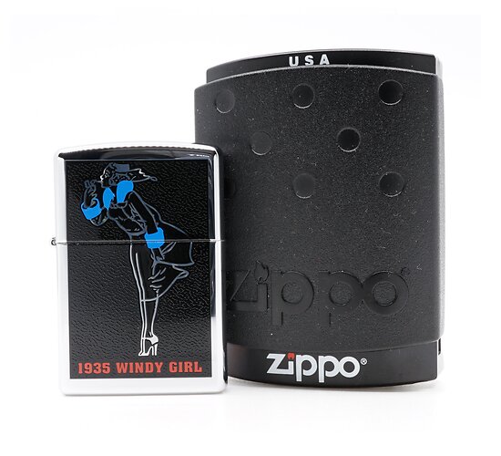Zippo windy girl doosje usa