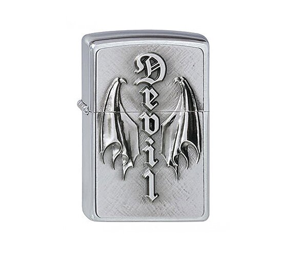 Zippo wing of devil emblem