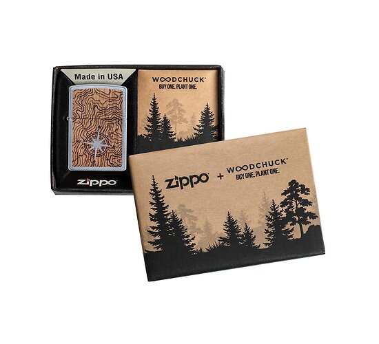 Zippo woodchuck compass doosje