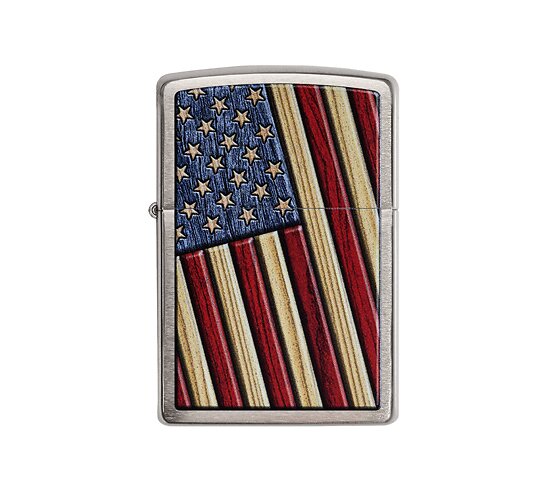 Zippo wooden flag