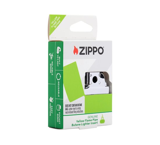 Zippo yellow flame pipe lighter insert package
