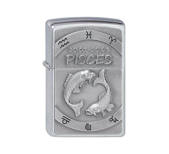 Zippo zodiac pisces emblem